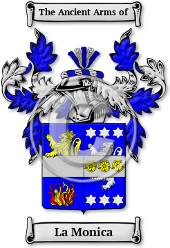 La Monica Family Crest Download (jpg) Legacy Series - 150 DPI
